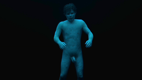 Nudes of N/A from Under the Skin. Balls, Penis, Shirtless, blue lighting, floating. 116550