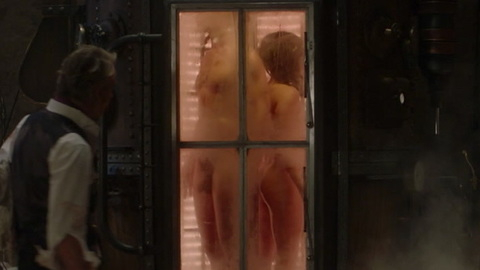 Nudes of Mr. Phillips / Marcos Maez / Mime from Watchmen. Balls, Penis, Shirtless, Body Double, couple, distance view. 117798