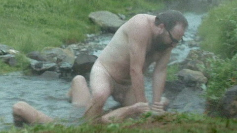 Barak Hardley Naked as Benny. Balls, Penis, Shirtless, beard, beard and mustache. 124119