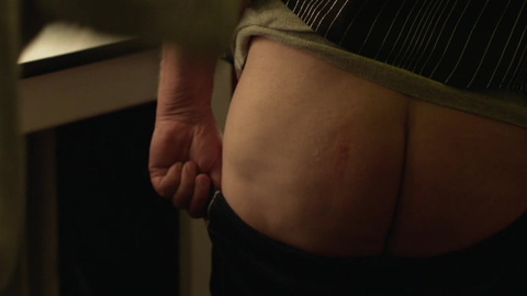 Lowell Dean Naked as Clint. Butt, close up, pants pulled down. 117813