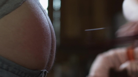 Will Morgan Naked as Kevin. Butt, close up, red butt. 118107