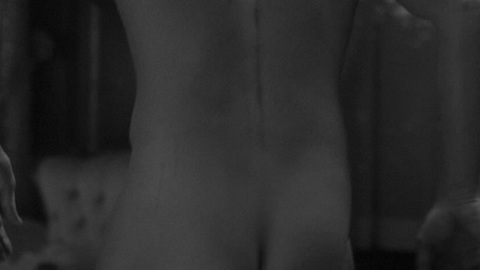 Nudes of Nelson Gardner from Watchmen. Butt, black and white, hairy chest. 118968