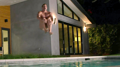 Nudes of Ricky from Where We Go from Here. Butt, Sexy, Shirtless, barefoot, jumping in pool. 123234