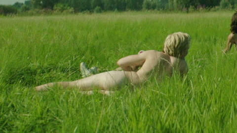 Nudes of Jens from We. Butt, blonde hair, field. 123930