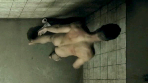 Nudes of Luc from Night Fare. Butt, Shirtless, barefoot, harsh light. 125856