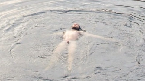 Jeff Wilbusch Naked as Moische Lefkovitch. Penis, Shirtless, floating, nature. 127515