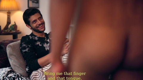 Felipe Frazão Naked as Júlio Martins. Butt, living room, nude. 128229
