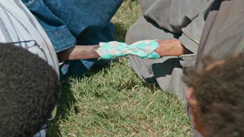 Lil Rel Howery Naked as Bud Malone. Prosthetic, Penis, chinese finger trap, outdoors. 129411