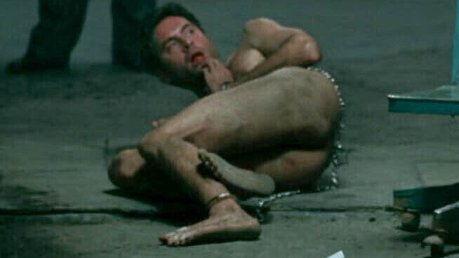 Omar Metwally Naked as Anwar El-Ibrahimi. Butt, Shirtless, barefoot, basement. 131745