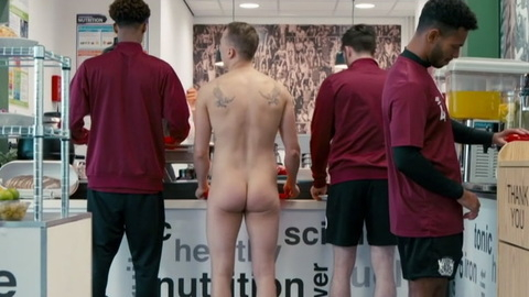 Theo Barklem-Biggs Naked as Petey Brooks. Butt, Shirtless, cafeteria, nude in public. 132723