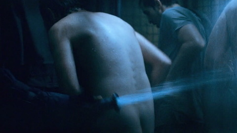 Nudes of The Last Australian from Snowpiercer. Butt, Shirtless, hosed off, putting on clothes. 132966