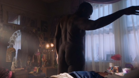 Nicco Annan Naked as Uncle Clifford. Butt, bedroom, getting dressed. 135777