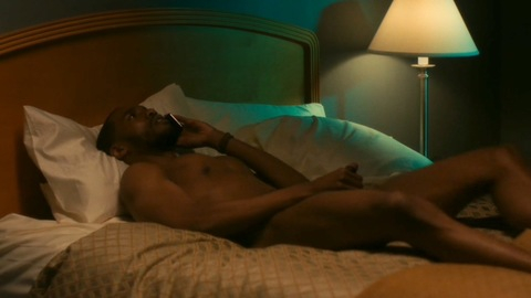 Nudes of Andre Watkins from P-Valley. Penis, Shirtless, bedroom, hotel room. 136356