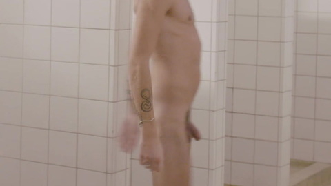 Matthias Kruger from M/M Naked. Balls, Penis, locker room, locker room showers. 137759