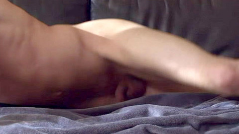 Sam from Beneath the Skin Naked. Balls, Penis, Shirtless, barefoot, couch. 139157