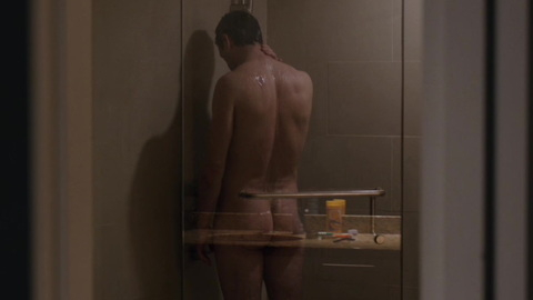 Sébastien Ricard Nude as Christophe. Butt, Shirtless, shower, standing. 140138