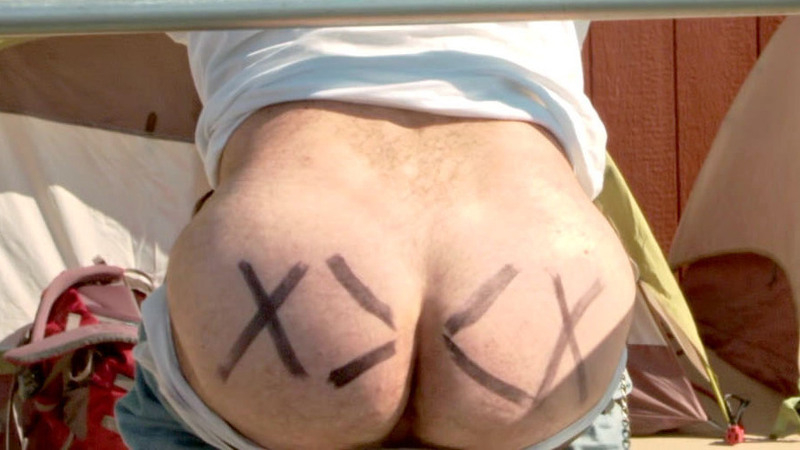 Michael Fegley Naked in Billboard. Balls, Butt, backsack, hairy butt. 140738