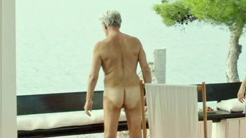 Fabrizio Bentivoglio Nude as Tony. Butt, barefoot, ocean. 142040