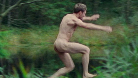 Elias Palin Nude as Nicklas. Butt, Shirtless, completely nude, jumping in lake. 142508