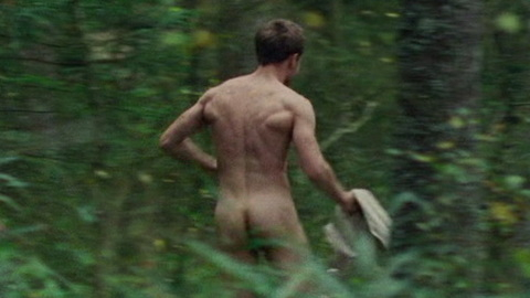 Elias Palin Nude as Nicklas. Butt, Shirtless, obscured nudity, running through the woods. 142502
