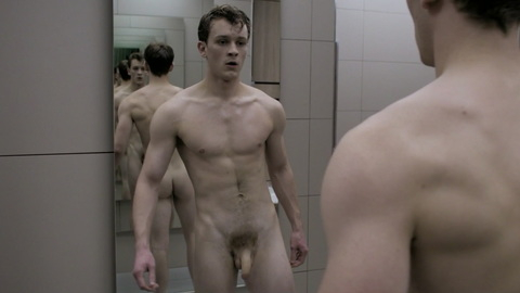 Robert Spearing from Industry Naked. Balls, Butt, Penis, Shirtless, locker room, mirror. 143459