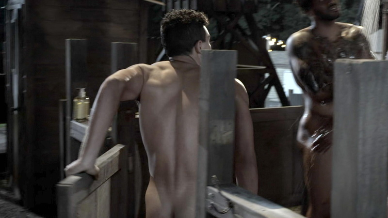 Colin McCalla Nude as River. Butt, Sexy, Shirtless, night time, outdoors. 146714
