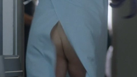Nudes of Harry Vanderspeigle from Resident Alien. Butt, hospital, hospital gown. 169356