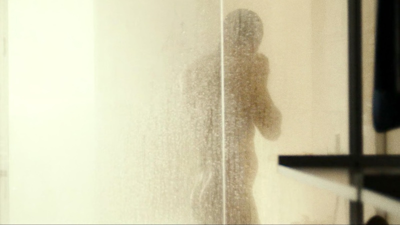 Carlos from Black Beach Naked. Butt, Shirtless, bathroom, glass shower. 147917