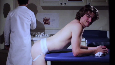 Andrew Cawley Nude as Matt. Butt, Shirtless, doctors office, jockstrap. 148892