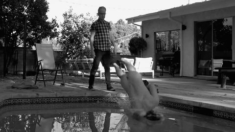 Shane McCracken Nude as Shane. Butt, Shirtless, black and white, outdoors. 150182