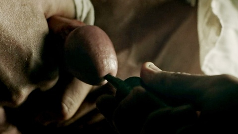James Oliver Wheatley Nude as Blackbeard / Edward Thatch. Penis, Prosthetic, closeup, closeup of penis. 150278
