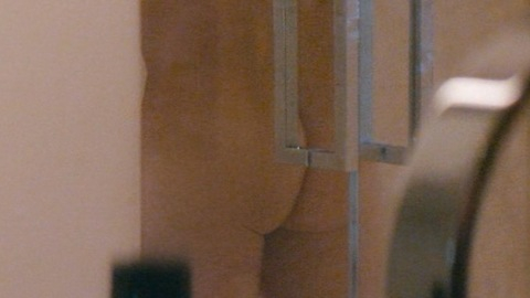 Tom Morrison from Deadly Illusions Naked. Butt, bathroom, dad bod. 150425