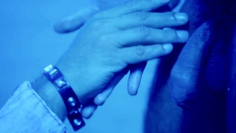 Dog / Sorveteiro from Dry Wind Naked. Balls, Penis, blue light, closeup. 151535