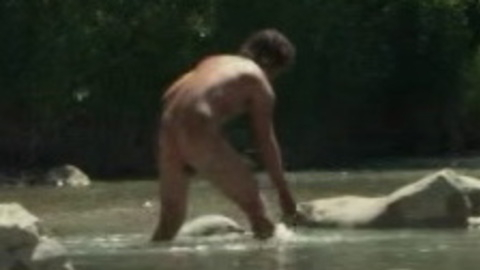 White Man from Exterminate All the Brutes Naked. Butt, bent over, distant. 151667