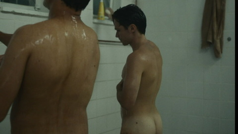 Kai Luke Brummer Nude as Nicholas Van der Swart. Butt, Shirtless, army, group shower. 151742
