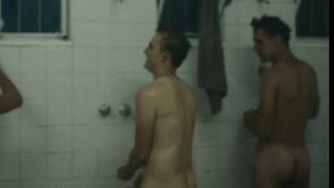 Dylan Stassen from Moffie Naked. Butt, Shirtless, army, group shower. 151763