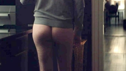 Oskar Thunberg Nude as Henrik Beijer. Butt, dark, kitchen. 155174