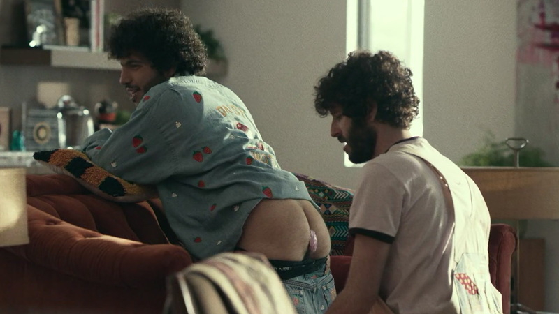 Benny Blanco/Self from Dave Naked. Butt, bubble gum, curly hair. 156593
