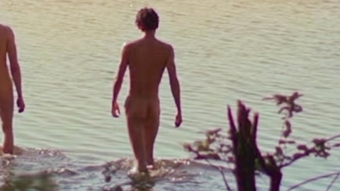 Simon Eriksson from Young Royals Naked. Butt, Shirtless, distant, lake. 189677