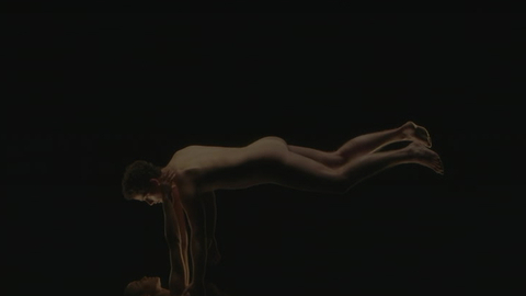 Nudes of Otto 'Obie' Bergmann IV from Gossip Girl. Butt, Shirtless, black background, distant. 166074