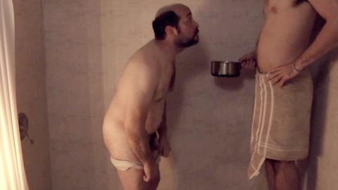 Edgar García Nude as Adrian. Balls, Penis, Shirtless, bathroom, shower. 157388