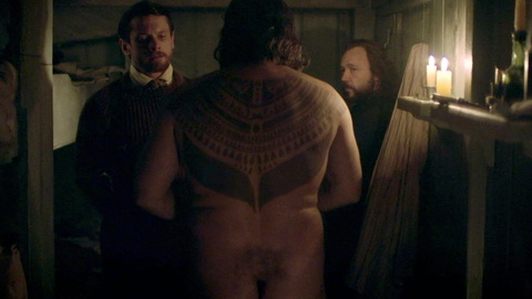 Colin Farrell Nude as Henry Drax. Butt, back tattoo, nude. 158732
