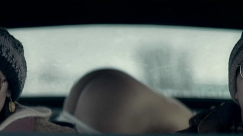 Stéphane from The Exchange Naked. Butt, backseat, car. 159245