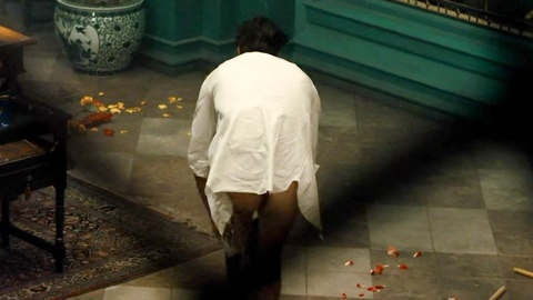 Silvio Luna from The Suicide Squad Naked. Butt, Underwear, bending over, distant. 159299