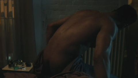 London Brown Nude as Marvin. Butt, Shirtless, bed, bedroom. 159362