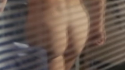 Hugo Arnold from Love Rites Naked. Butt, blinds, nude. 160613