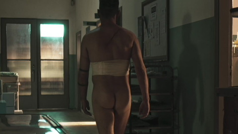 Jonathan Rhys-Meyers Naked as Shirô. Butt, Shirtless, bandages, hallway. 160971