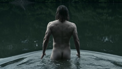 Alex Neustaedter Naked as Billy Poe. Butt, forest, lake. 161511