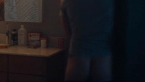 Lukas Gage Naked as Tyler Clarkson. Butt, bathroom, dark. 161445