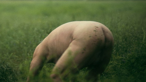 Gary Farmer Naked as Uncle Brownie. Butt, Shirtless, bent over, in field. 161817
